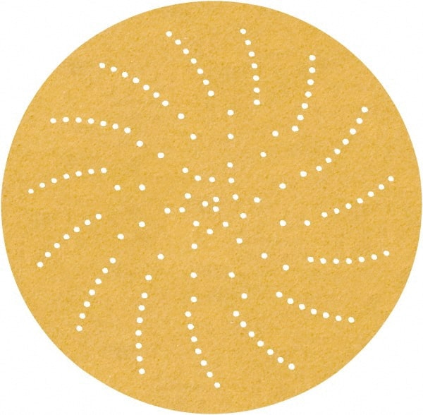 Hook & Loop Disc: 6" Disc Dia, 220 Grit, Coated, Aluminum Oxide