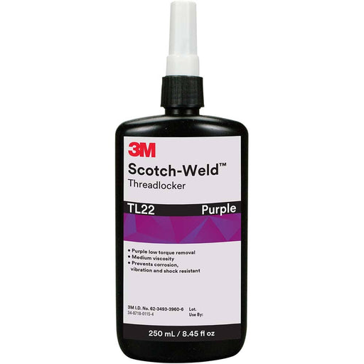Threadlocker: Purple, Liquid, 250 mL, Bottle