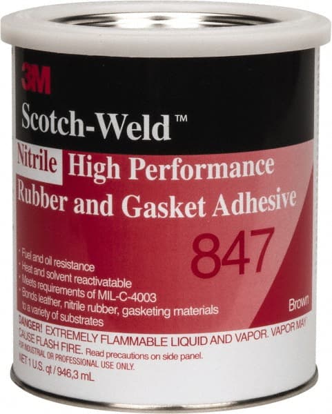 Elastic Sealant: 32 oz Can, Brown, Butyl Rubber