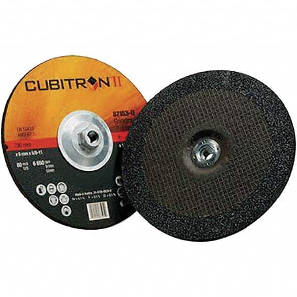 Depressed Center Wheel: Type 27, 9" Dia, 1/4" Thick, Ceramic