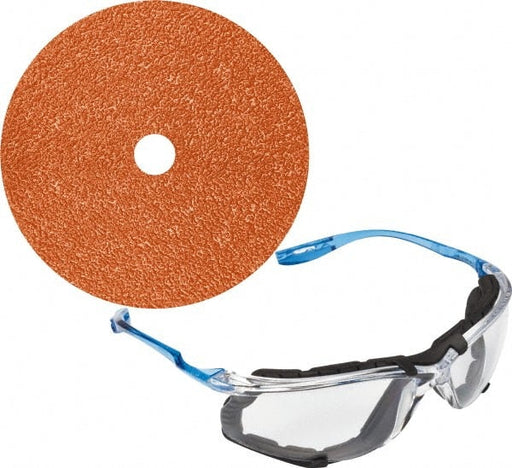 Fiber Disc: 4-1/2" Disc Dia, Ceramic