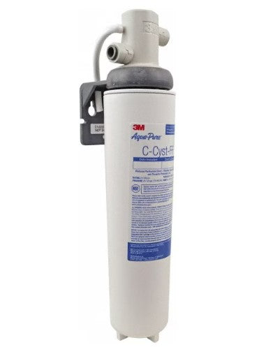 3M Aqua-Pure Plumbing Cartridge Filter: 3-3/16" OD, 13-5/8" Long, 0.5 micron, Polypropylene