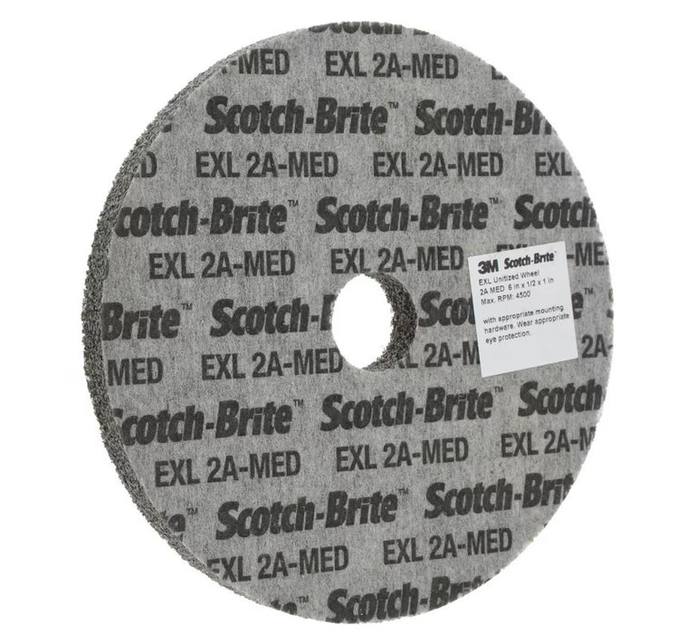 3M Bench & Pedestal Grinding Wheel: 6" Dia, 1/2" Thick, 1" Hole Dia, Aluminum Oxide