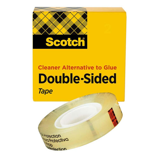 Clear Double-Sided UPVC Tape: 3/4" Wide, 36 yd Long, 3 mil Thick, Acrylic Adhesive