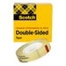 Clear Double-Sided UPVC Tape: 3/4" Wide, 36 yd Long, 3 mil Thick, Acrylic Adhesive