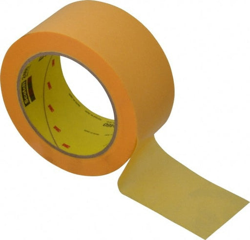 Masking Tape: 2" Wide, 60 yd Long, 3.3 mil Thick, Brown