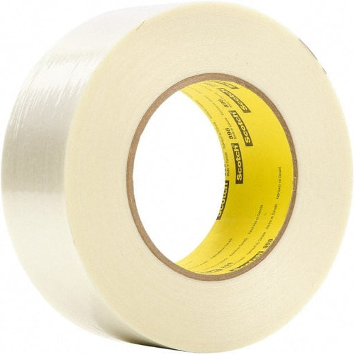 Packing Tape: 330' Long, Clear, Rubber Adhesive