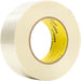 Packing Tape: 55' Long, Clear, Rubber Adhesive