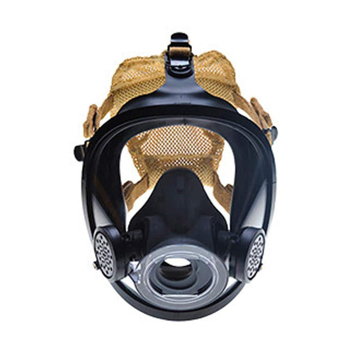 Full Face Respirator: Polyisoprene, Bayonet, Medium
