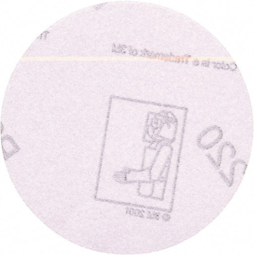 Hook & Loop Disc: 3" Disc Dia, 220 Grit, Coated, Aluminum Oxide