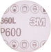 Hook & Loop Disc: 3" Disc Dia, 600 & 800 Grit, Coated, Aluminum Oxide