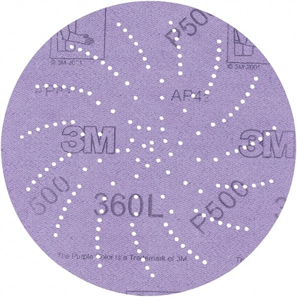 Hook & Loop Disc: 3" Disc Dia, 320 Grit, Coated, Aluminum Oxide