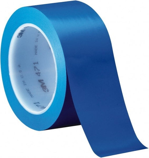Floor & Aisle Marking Tape: 1/4" Wide, 108' Long, 5.2 mil Thick, Vinyl