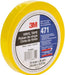 Floor & Aisle Marking Tape: 3/4" Wide, 108' Long, 5.2 mil Thick, Vinyl