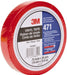 Floor & Aisle Marking Tape: 3/4" Wide, 108' Long, 5.2 mil Thick, Vinyl