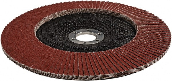 Flap Disc: 5/8-11 Hole, 40 Grit, Ceramic, Type 27