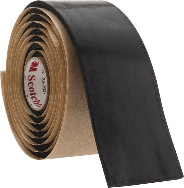 Electrical Tape: 1-1/2" Wide, 60" Long, 125 mil Thick, Black