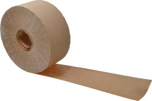 Packing Tape: 3" Wide, Natural, Water-Activated Adhesive