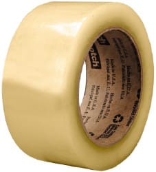 Packing Tape: 3" Wide, Clear, Rubber Adhesive