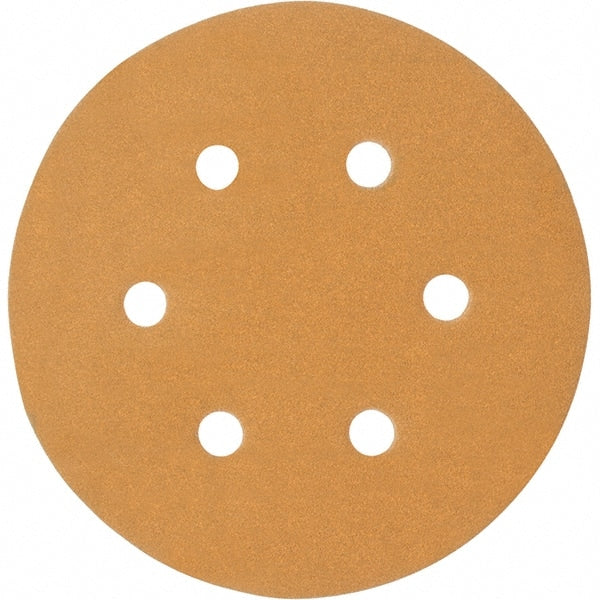 Hook & Loop Disc: 6" Disc Dia, 180 Grit, Coated, Ceramic