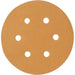 Hook & Loop Disc: 6" Disc Dia, 180 Grit, Coated, Ceramic