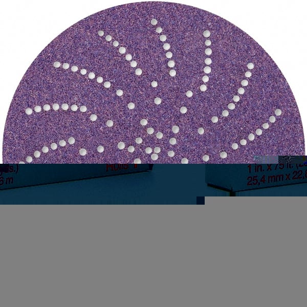 Hook & Loop Disc: 6" Disc Dia, 120 Grit, Coated, Ceramic