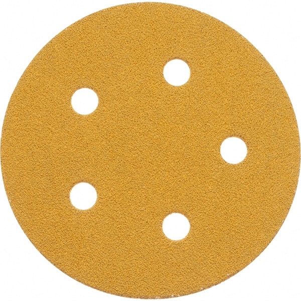 Hook & Loop Disc: 5" Disc Dia, 150 Grit, Coated, Ceramic