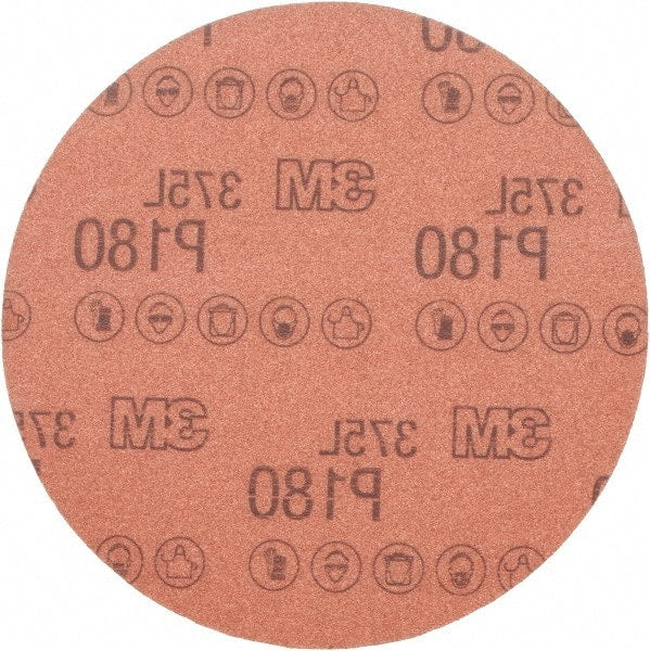 Hook & Loop Disc: 180 Grit, Coated, Aluminum Oxide