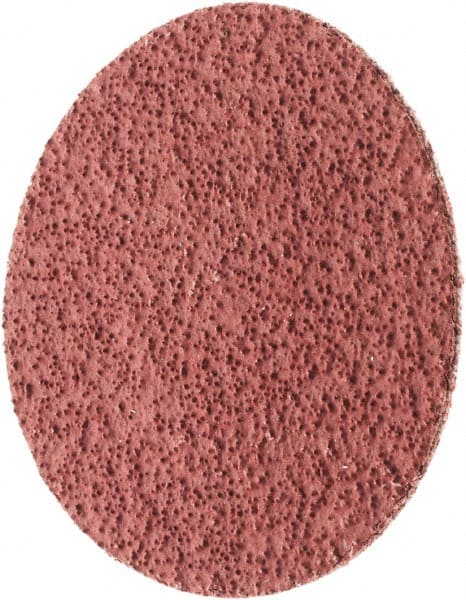 Quick-Change Disc: 2" Disc Dia, 60 Grit, Ceramic, Coated