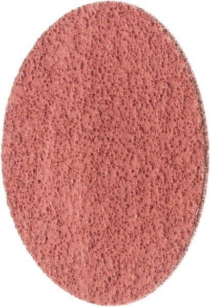 Quick-Change Disc: 2" Disc Dia, 80 Grit, Ceramic, Coated