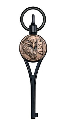 ASP, INC. HCUFF KEY Grdn Logo G2 ASP Eagl Blk Chr