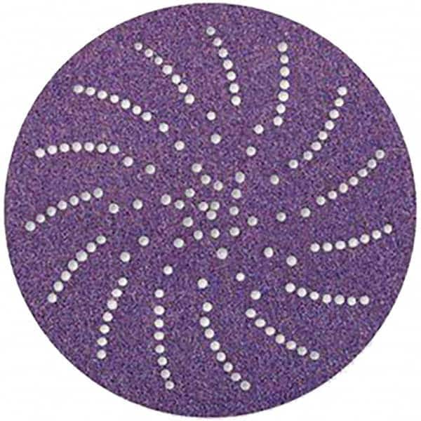 Hook & Loop Disc: 5" Disc Dia, 240 Grit, Non-Woven, Ceramic