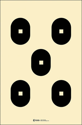 Action Target 5 Bull's-Eye Target w/ Square Centers