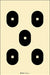 Action Target 5 Bull's-Eye Target w/ Square Centers