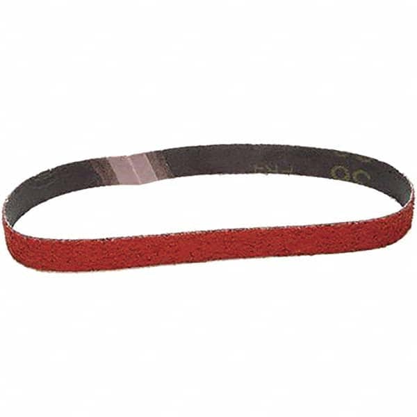 Abrasive Belt: 3/4" Wide, 18" Long, 36 Grit, Ceramic