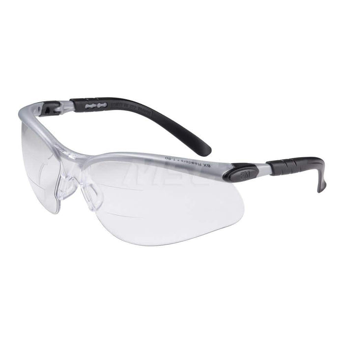 Magnifying Safety Glasses: +2.5, Clear Lenses, Anti-Fog & Scratch Resistant, ANSI Z87.1 & CSA Z94.3