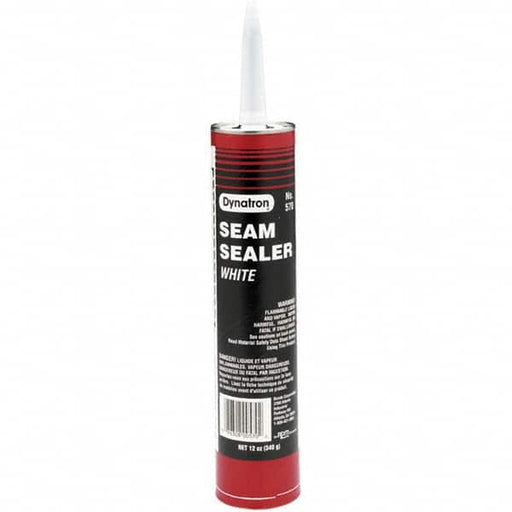 Seam Sealant: 12 oz Cartridge, White, Elastic Sealer