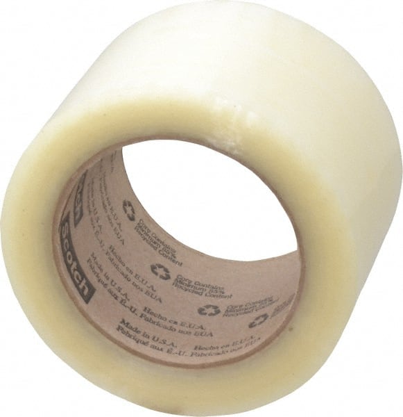 Packing Tape: 3" Wide, Clear, Rubber Adhesive