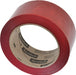 Packing Tape: 2" Wide, Red, Rubber Adhesive