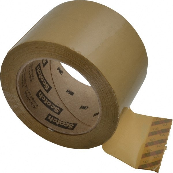 Packing Tape: 3" Wide, Natural, Rubber Adhesive
