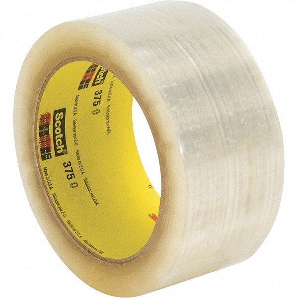 Packing Tape: 50' Long, Tan, Rubber Adhesive