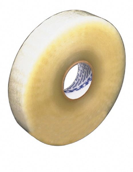 Packing Tape: 55' Long, Tan, Rubber Adhesive