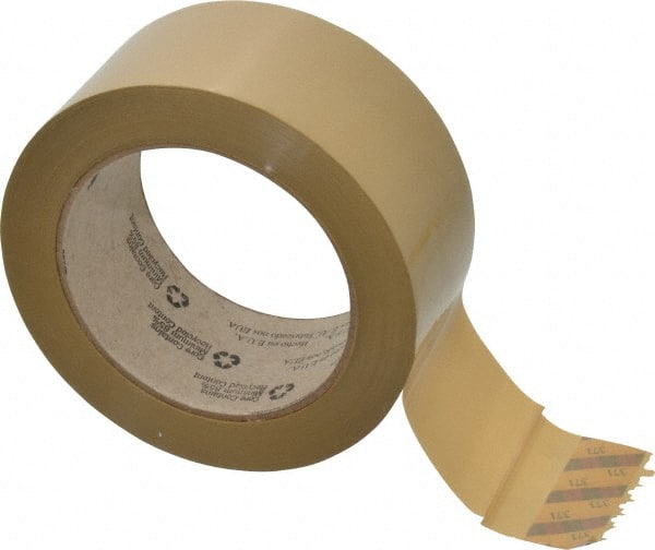 Packing Tape: 2" Wide, Natural, Rubber Adhesive