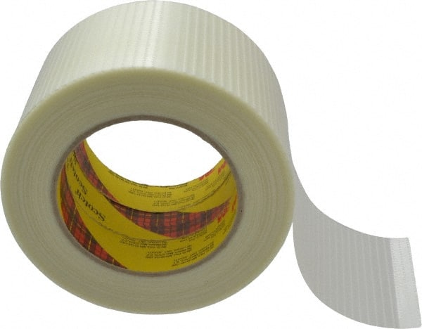 Packing Tape: 3" Wide, Clear, Rubber Adhesive