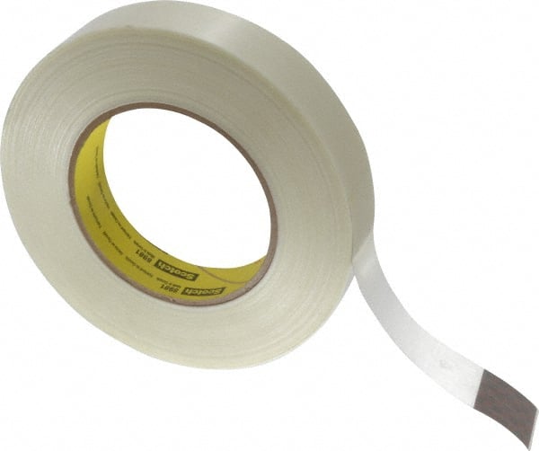 Packing Tape: 1" Wide, Clear, Rubber Adhesive
