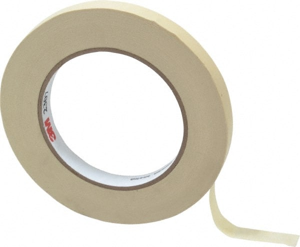 Masking Tape: 12 mm Wide, 60 yd Long, 5.2 mil Thick, Tan