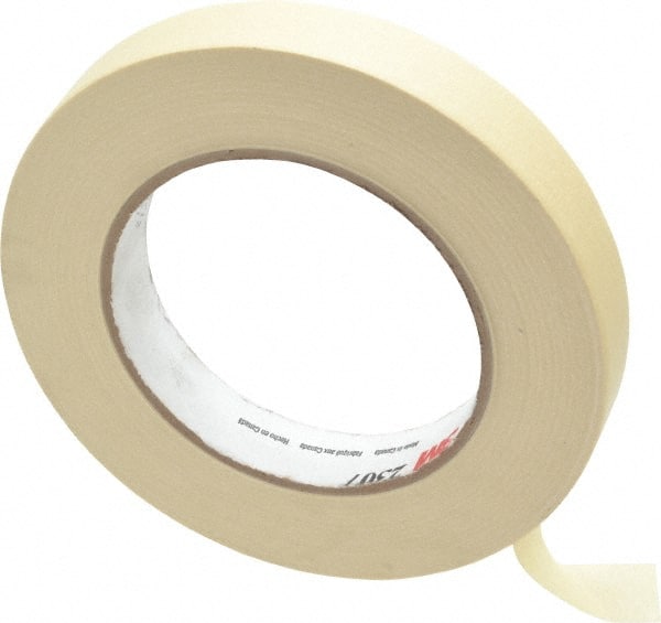 Masking Tape: 18 mm Wide, 60 yd Long, 5.2 mil Thick, Tan