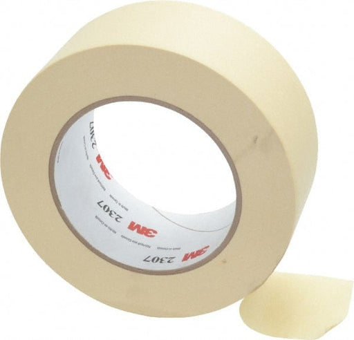 Masking Tape: 2" Wide, 60 yd Long, 5.2 mil Thick, Tan