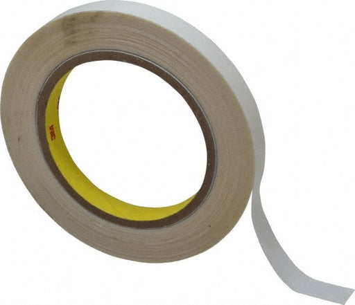 Clear Double-Sided Polyethylene Film Tape: 1/2" Wide, 36 yd Long, 3.9 mil Thick, Acrylic Adhesive