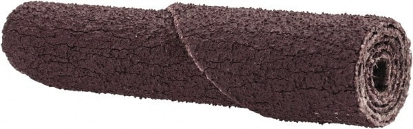 Straight Cartridge Roll: 3/8" Dia, 80 Grit, Aluminum Oxide